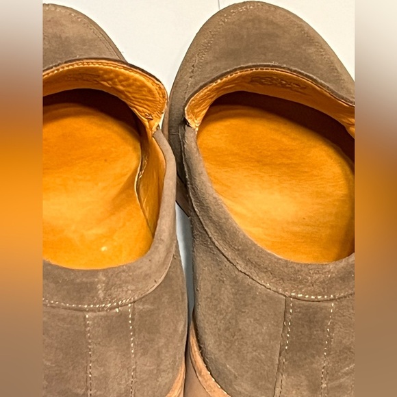 Vince Camuto Taupe Suede Slip-On Loafers - Picture 5 of 13